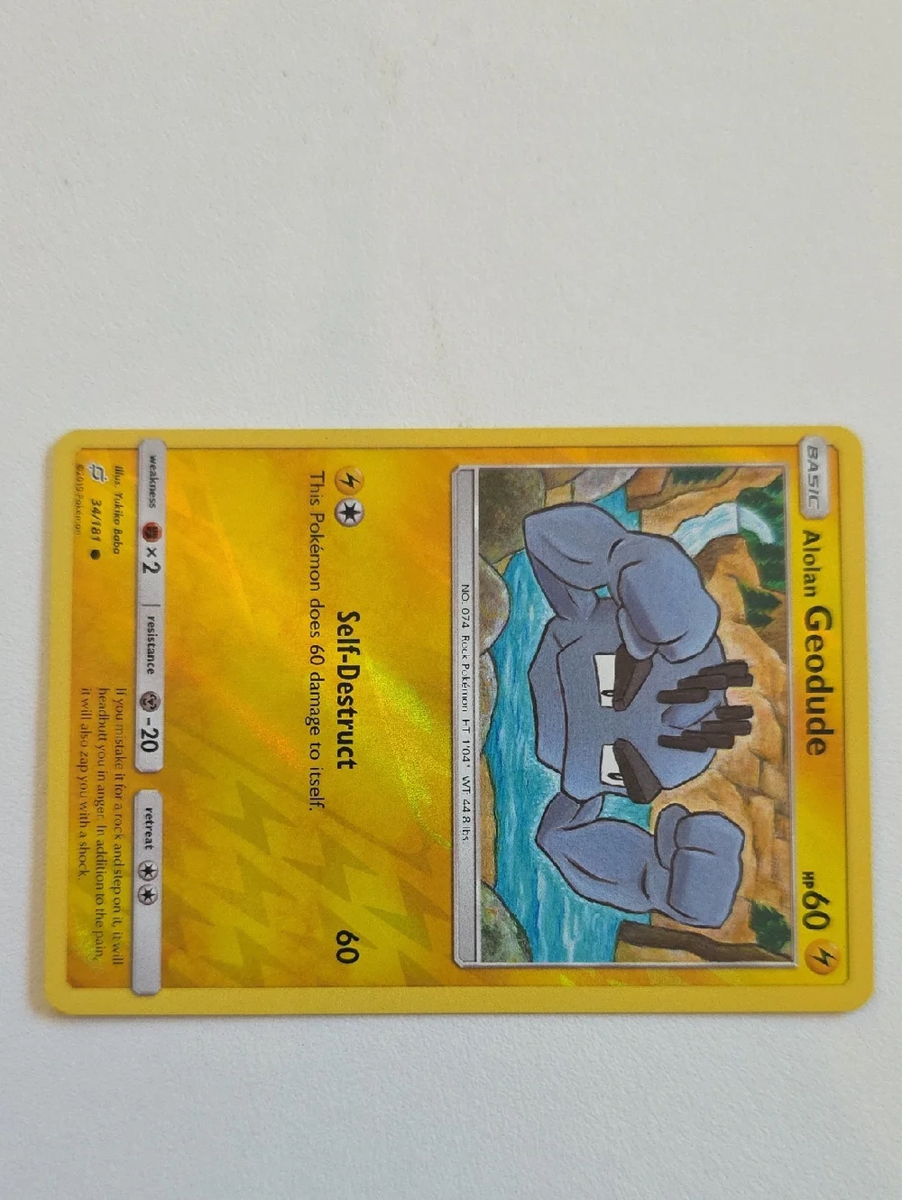 Pokemon Geodude And Graveler Trading Cards - Alolan